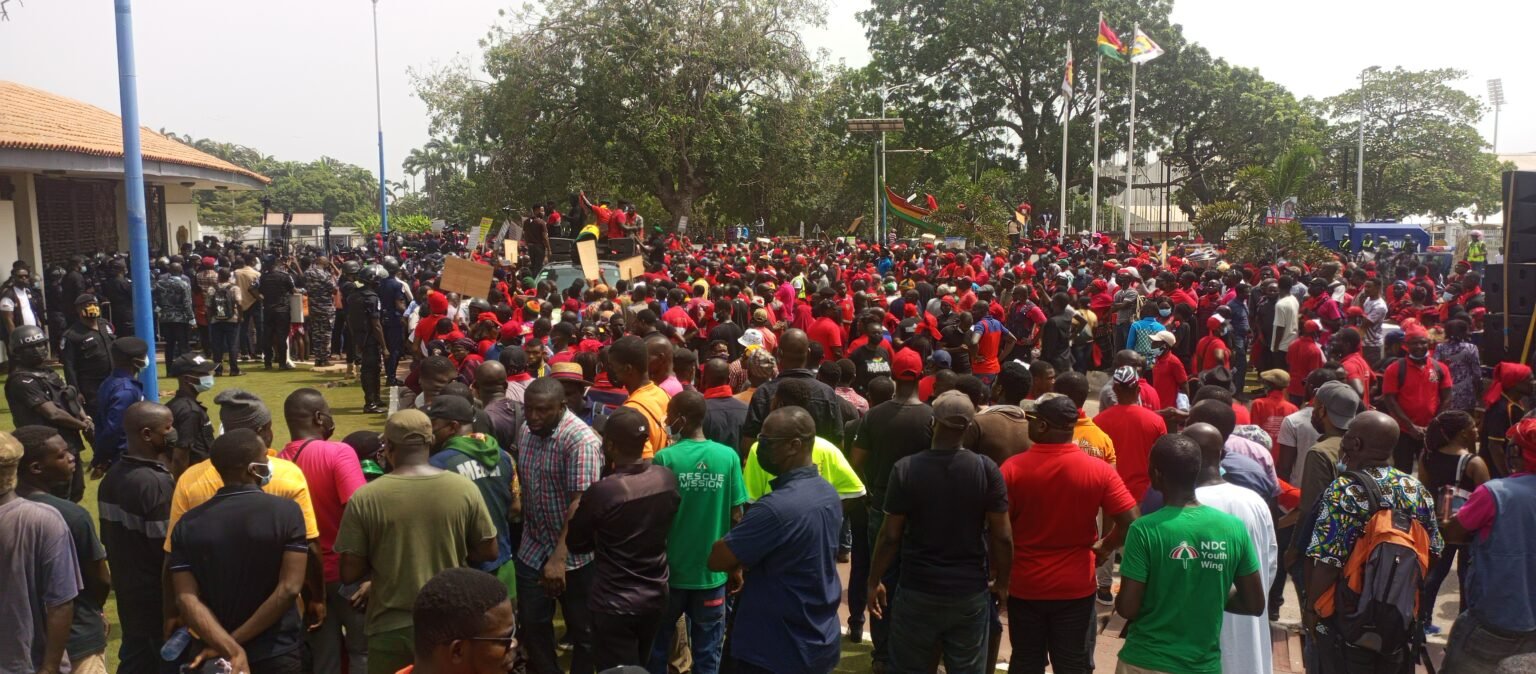 Demonstrators hit streets of Accra against Electronic Levy Bill