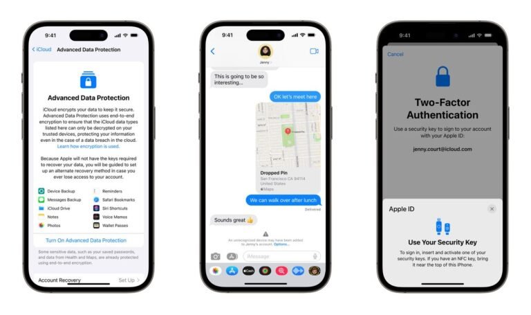 Apple advances Introduces New user security with powerful data protections