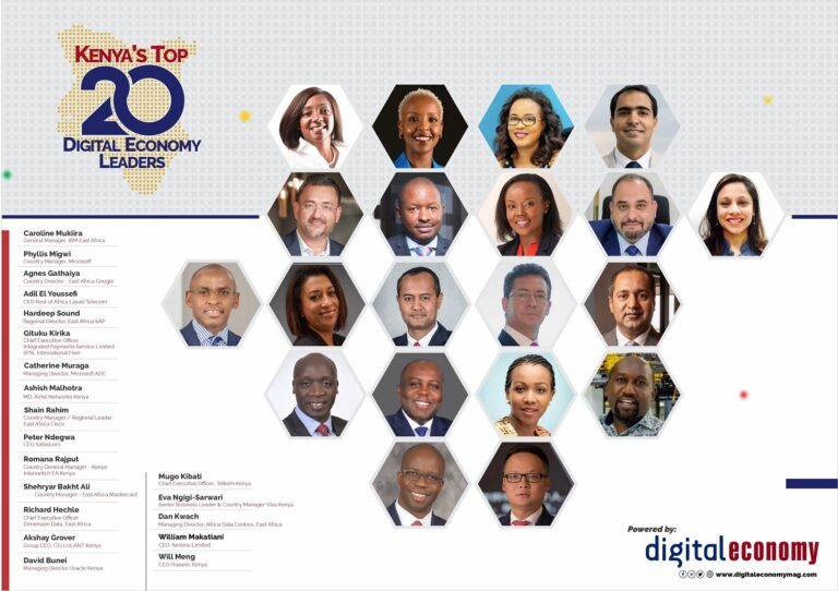 Digital Economy Unveils Top 20 Digital Economy Leaders in Kenya