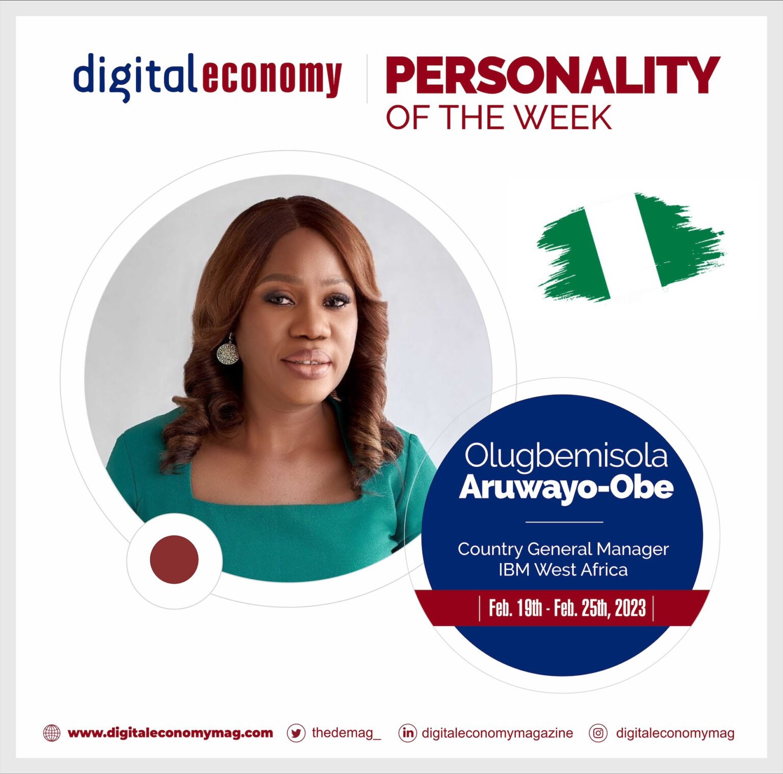 Mrs. Olugbemisola Aruwayo-Obe, Country General Manager, IBM West Africa Becomes Digital Economy Personality of the Week
