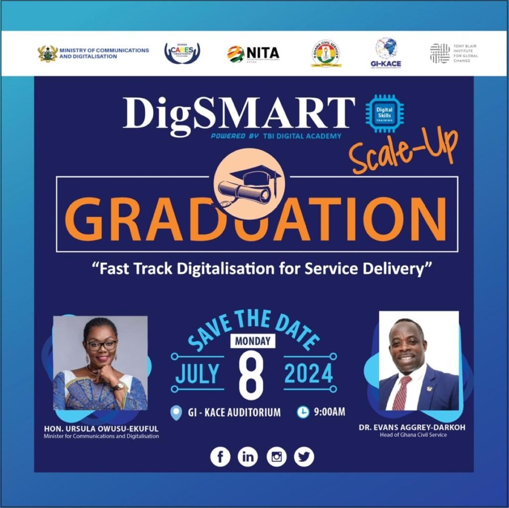Ghana: Ministry of Communications and Digitalisation graduates 530 trainees in DigSMART Scale-Up training